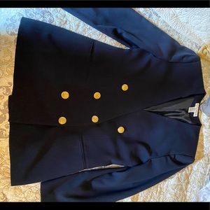 Navy double breasted suit jacket